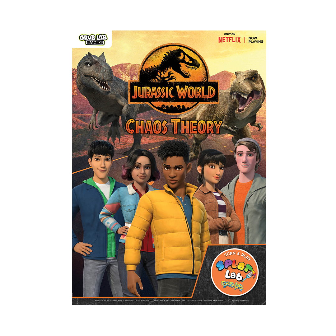 Jurassic World Chaos Theory - Grub Lab Customisable Activity Booklets (A4 4pp)